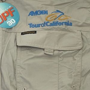 AMGEN Tour of California Windbreaker Size XL Columbia Titanium Jacket UPF 30 NWT